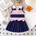 Kids clothing cross-border exportfall and winternew arrival children's stripestops+blue skirt baby children's clothing