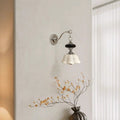 French medieval style wall lamp retro south sea style bedroom bedside wall lamp modern cream living room ceramic starlight wall lamp
