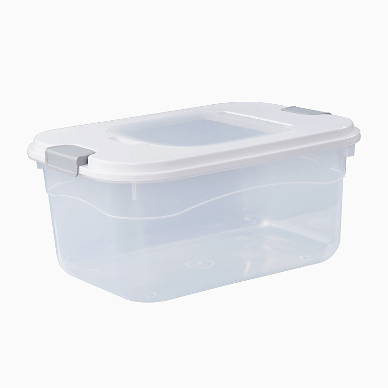 Grain storage box Household rice bucket 5kg Japanese insect-proof and moisture-proof transparent rice bucket 10kg Food grade