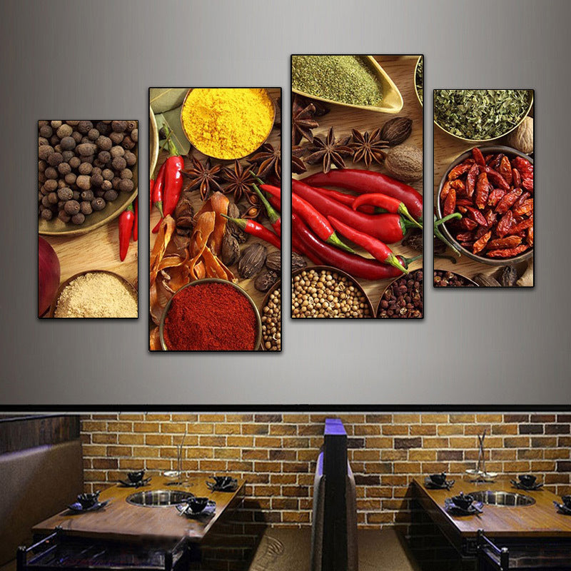 Hotel wall decoration painting Sichuan cuisine Hunan restaurant fast food restaurant box mural restaurant catering hot pot restaurant room painting