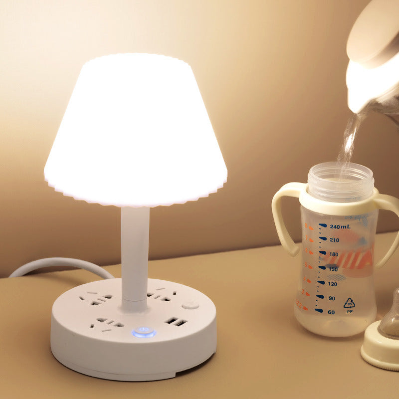 Adjustable brightness bedside lamp for bedroom, maternity room, baby room, and student study - led night light with remote control