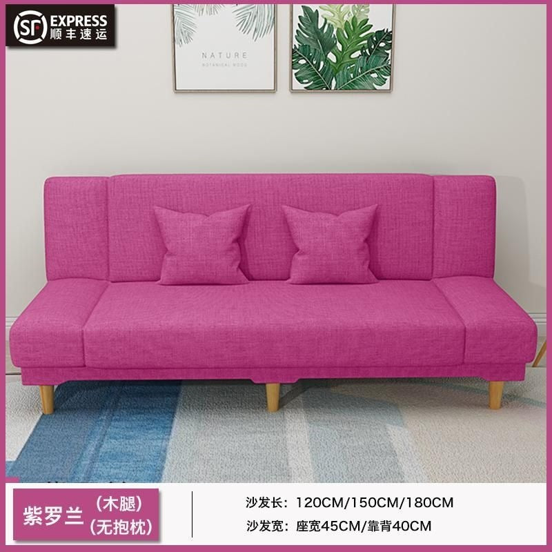 Sofa bed rental house fabric lazy sofa living room small apartment dual-purpose bed foldable bed economical casual