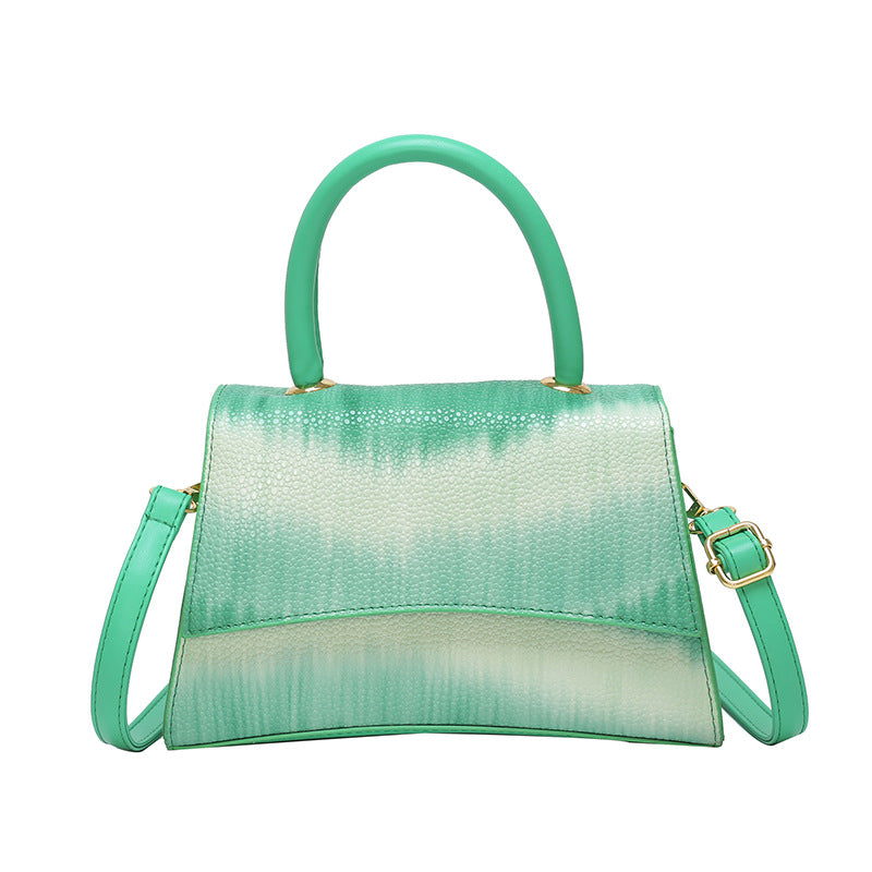 Crossbody popular bag women's fashionstylish shoulder dinner bag tie-dye 2024new arrivaltrendypatchwork colorful satchel bag