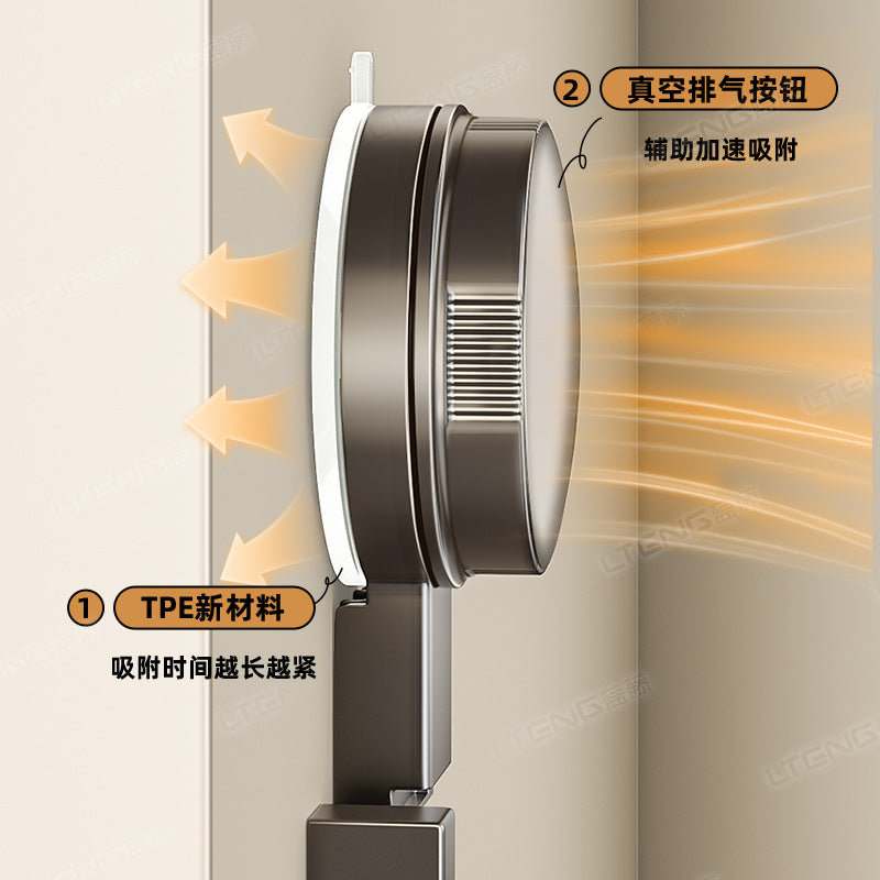 Strong vacuum suction cup, hook rack, no punching, strong load-bearing door, rear wall-mounted row hook, hanger storage