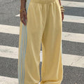 autumn cross-border hot girl style women's high-waisted slimming patchwork loose wide-leg sweatpants