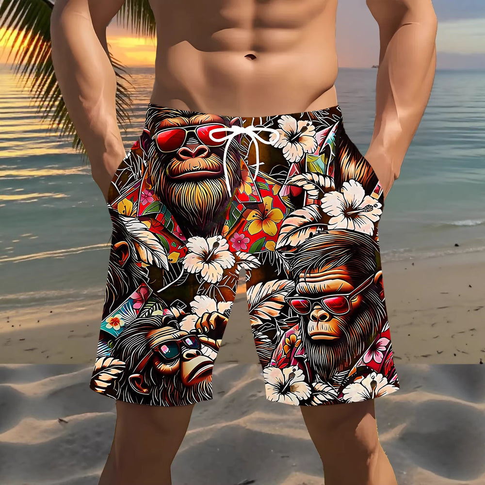 trending men's swim trunks, quick-dry swim shorts, casual athletic beach shorts, new european and american styles
