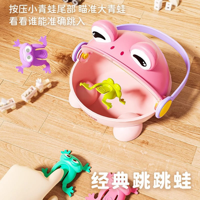 Tiktok hot new kids' bouncing frog toy - press-and-jump educational toy for children, perfect for parent-child interaction