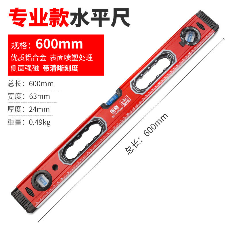 High-precision mini magnetic level for diy & home improvement - solid aluminum alloy, drop-resistant, with small bubble