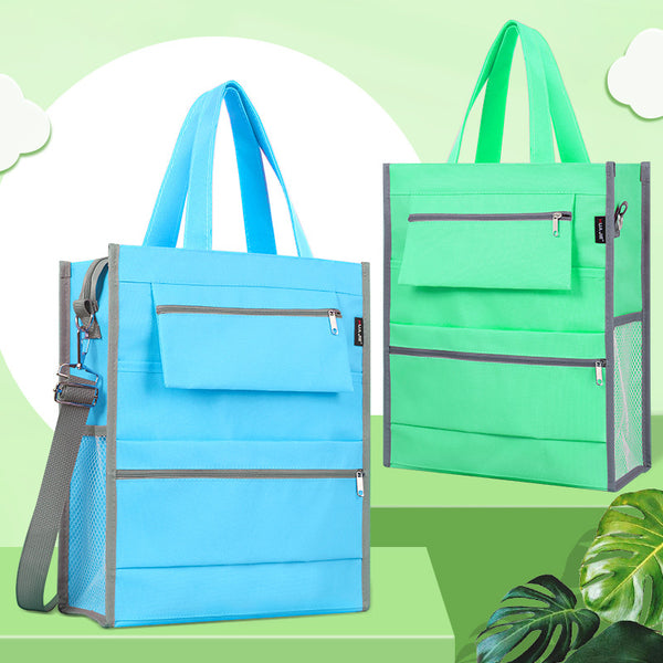 Tuition bag, primary school student tote bag, children carrying book bag, study homework, test paper storage, file bag, schoolbag, make-up bag