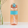 Jingle fitness water bottle - outdoor sports plastic water cup, portable handheld straw cup, large capacity cross-border plastic water bottle