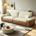 Double sofa retro style stripes chenille sailboat sofa living room small apartment three-person row fabric sofa
