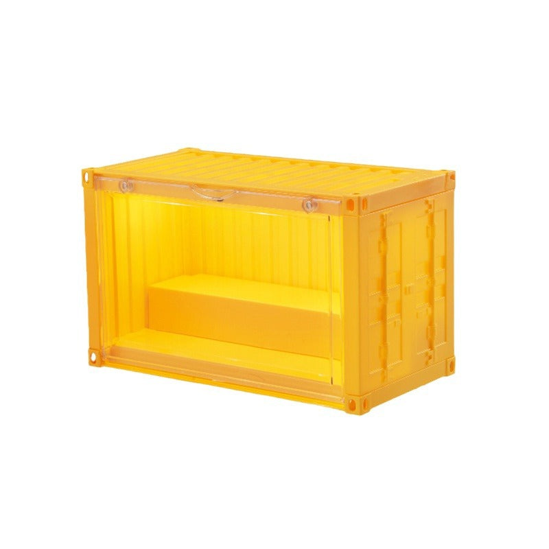 Doll figure blind box transparent dust-proof container storage box dust-proof cabinet household display rack wholesale small with light