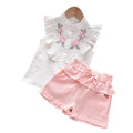 Girls' summer short-sleeve outfit set,  new collection: adorable and playful summer clothes for little girls and babies