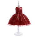 European and american style sequin fish scale princess dress for girls - perfect for flower girls, children's day performances, and piano recitals. baby dress