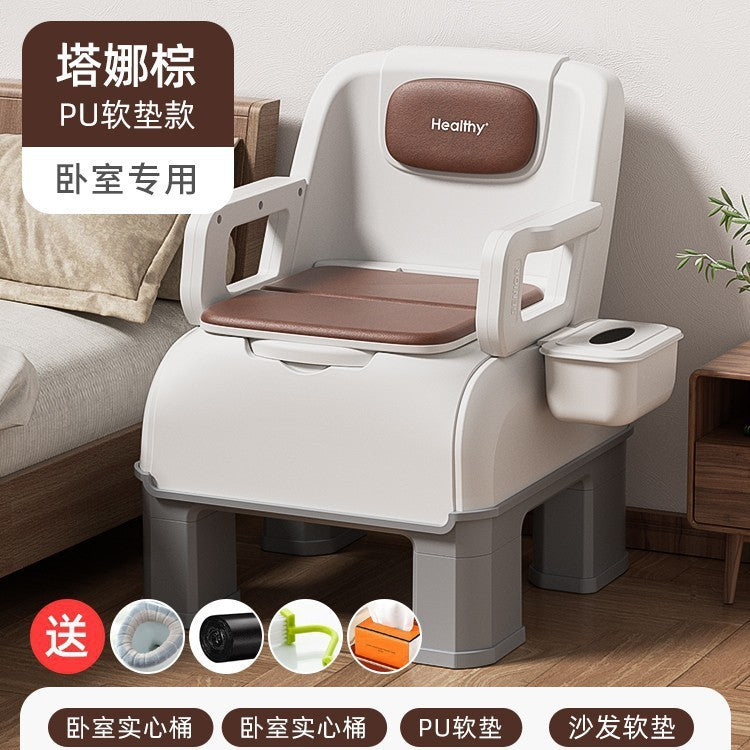 Bedside bedroom potty adult elderly toilet mobile horse room toilet chair bucket household pregnant women the elderly