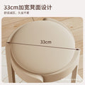 Soft-packed casualfor home plastic dining chair, sturdy and durable chair, stool, stackable thickened round stool, living room chair