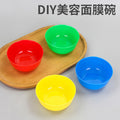 Red, yellow, blue, and green mask bowl - colorful plastic bowl for spa & beauty - mask mixing bowl #3 - small bowl - mask tool wholesale