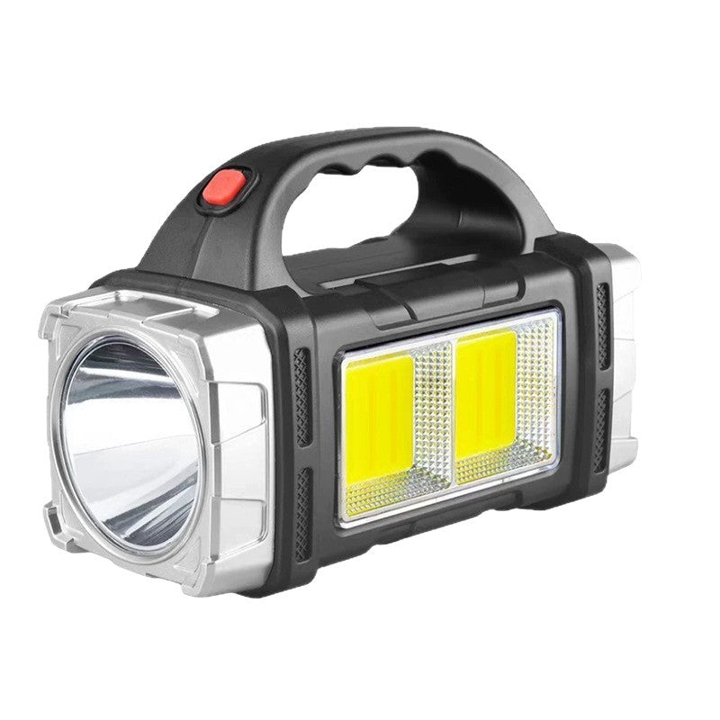 COB Multifunctional Outdoor Solar Emergency Portable Searchlight USB Charging Camping Outdoor Lighting Flashlight