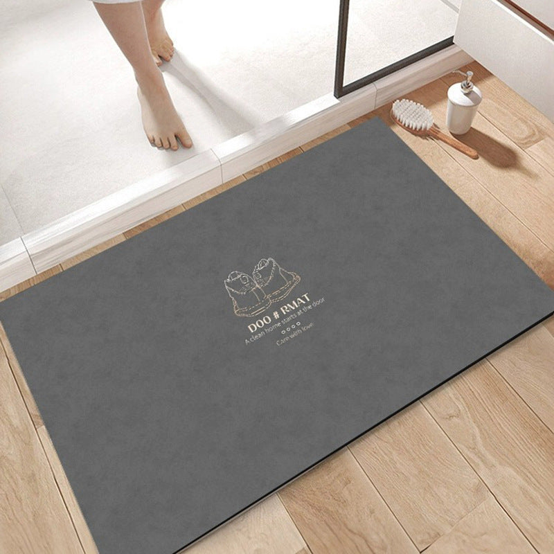Bathroom floor mat, strong water-absorbent door, non-slip bathroom diatom mud mat, bathroom quick-drying foot mat, toilet carpet