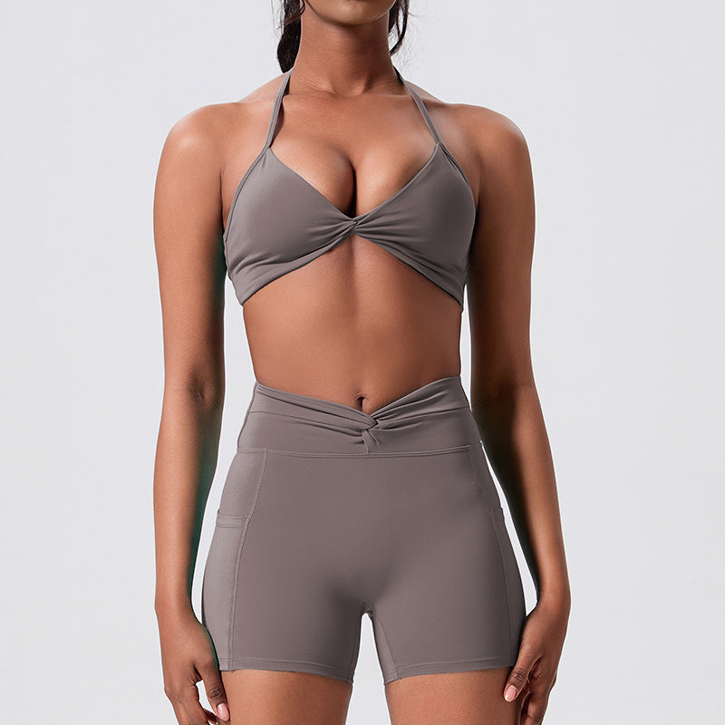 in stockhigh waistslimming look beautiful back yoga suit pilates outdoor running tight sports fitness suit for women