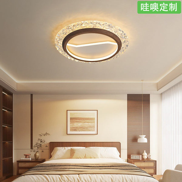 [Wow] Light luxury creative romantic French antique main lamp room lamp minimalist crystal eye protection ceiling lamp
