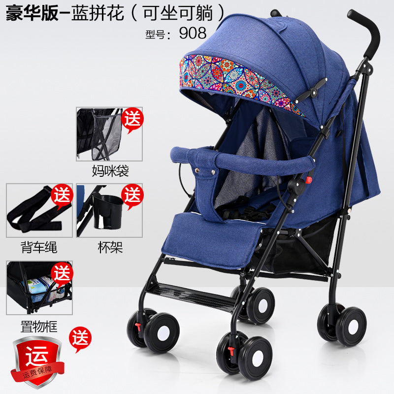 Wholesale baby strollers, umbrella strollers, sit and lie down, lightweight, foldablekids baby umbrella handle stroller, bb stroller, dropshipping