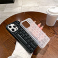 Suitable for iphone16pro keyboard grid mobile phone case apple 11/15 anti-fall soft protective cover findx9spro