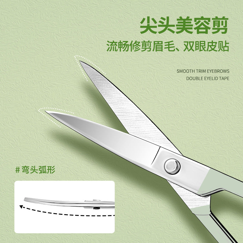 Wholesale eyebrow shaping kit - beauty tools, scissors (straight & slant tip), tweezers, eyebrow scissors, nose hair trimmer, eyebrow razor - hot selling