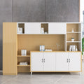 Office minimalist modern file cabinet wooden document financial records small cabinet low cabinet panel drawer style