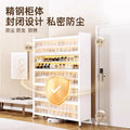 Steel shoe cabinet for homefloor-standing multi-layer dust-proof shoe rack door entrance entrance storage cabinet large capacity storage cabinet