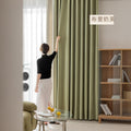 Japanese herringbone chenille curtains, blackout, bedroom, thickened, high-end, living room, shaoxing curtains wholesale, curtain fabric
