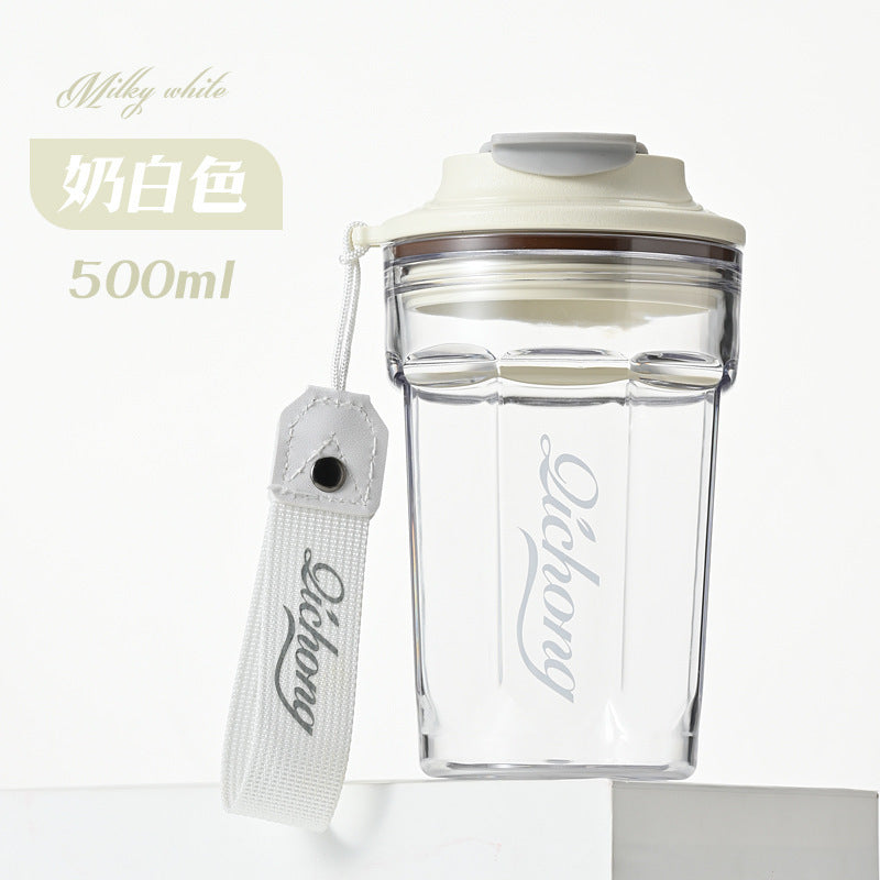 Influencer-approved, high-style car coffee cup: portable, outdoor, shatterproof, and perfect for students. customizable water bottle