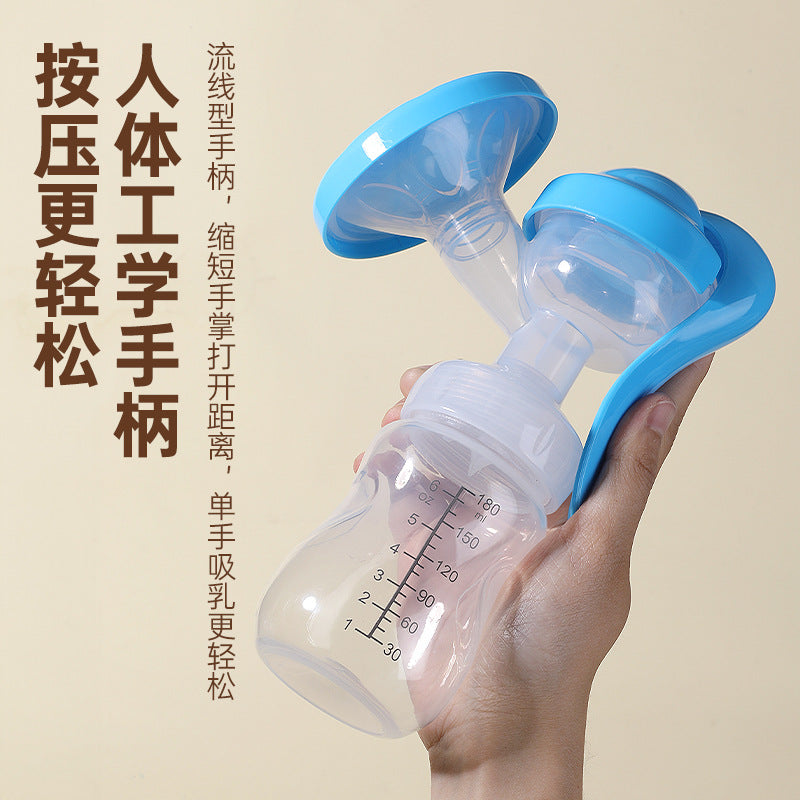 Factory direct sales manual silicone breast pump portable baby breast milk collector pregnant women breast pump manufacturers wholesale