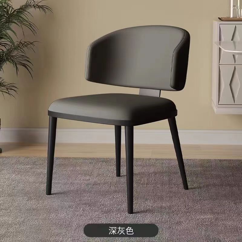 Dining chair cat scratching skin meeting guest area modern simple high-end home dining table and chairs hotel restaurant back chair