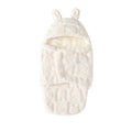0-12 months baby autumn/winter thickened anti-startle sleep sack, coral fleece newborn swaddle, baby outdoor anti-kick blanket