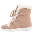 plus sizetie back snow boots for women winternew arrivalfashionfleece-lined short boots thickenedheattech women's cotton shoes