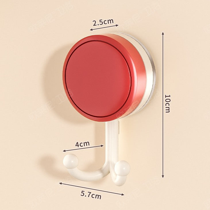 Dopamine double-headed suction cup hook, no need to punch holes, kitchen and bathroom hanging towel, sanitary tissue paper, strong load-bearing sticky hook