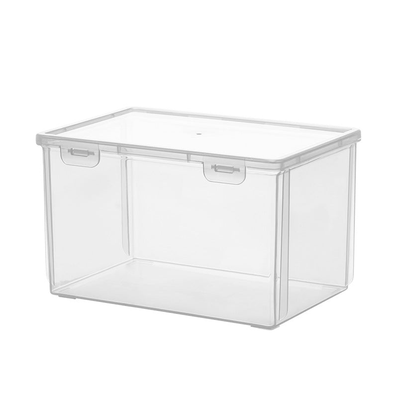 Household washing powder storage box with lid, dustproof sundries storage box, finishing box, transparent laundry bead box.