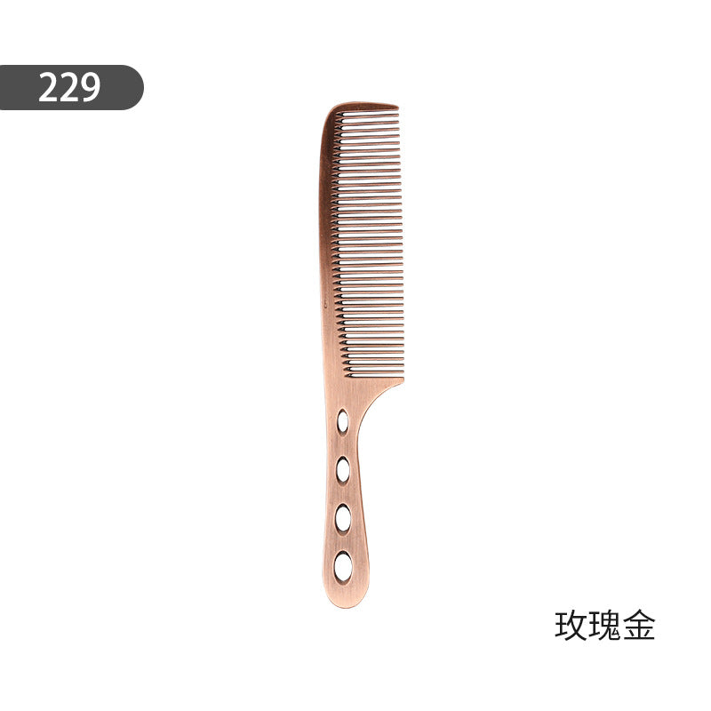 Hair stylist's special hair cutting comb, non-slip handle, anti-static hair cutting comb, steel needle, pointed tail partition, highlighting hair comb