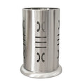 Personalizedk-style stainless steel chopstick barrel thickenedcut out pattern chopstick cage kitchen tableware storage barbecue restaurant storage bucket