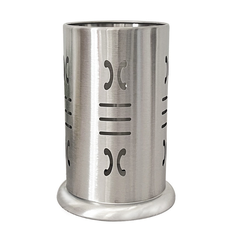 Gold stainless steel chopstick holder - thickened, creative hollow pattern, chopstick cage, kitchen utensil, korean style, multi-purpose