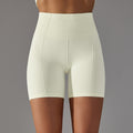 fashion seamless pure color dot jacquard high waist tummy control butt lift yoga shorts sports running fitness pants for women