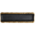 High-end ceramic japanese-style long sushi plate, perfect for showcasing dishes in stylish restaurants and hotels. a visually appealing, elongated serving platter