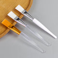 Beauty brush makeup brush transparent rod facial mask brush gold aluminum sleeve brown yellow hair brush tea pen individually packaged pot pen