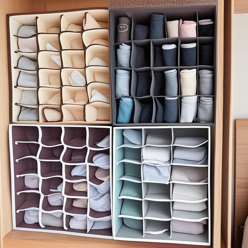 Bedroom underwear, socks storage box, box division, household drawer type drawer storage partition, socks sorting box