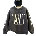 winter new arrival: mid-to-large size children's fleece-lined, extra-thick letter print trendy sweatshirt - boys' warm and cold-proof pullover