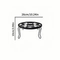 Nordic flower stand plant support heavy duty potting bracket indoor outdoor metal garden container round stand