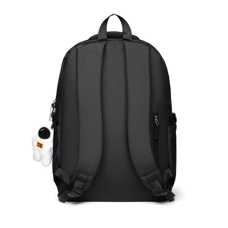 Cross-border new fashion casual backpack trend large capacity junior high school student schoolbag lightweight simple travel backpack