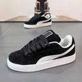 2026 autumn new men's flat casual sneakers, korean style fashionable couple's student sports shoes, trendy brand bread shoes