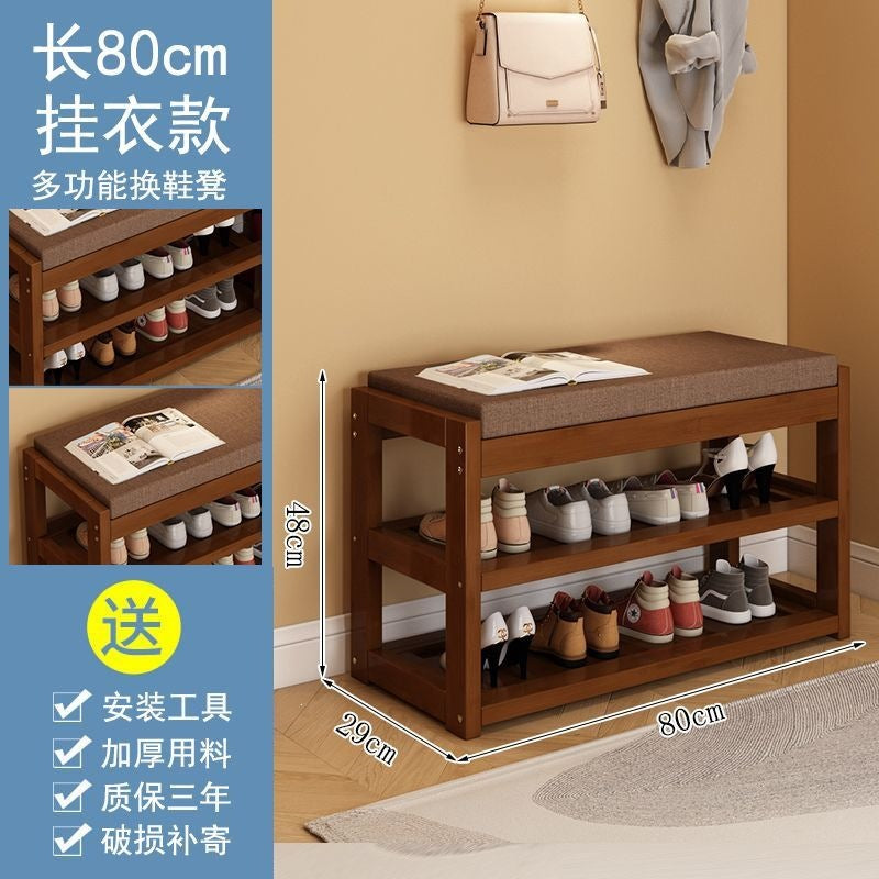 Durable, multi-tiered shoe rack and bench combo for entryways – perfect for small, narrow doorways. all-in-one shoe cabinet with bench seating for changing shoes